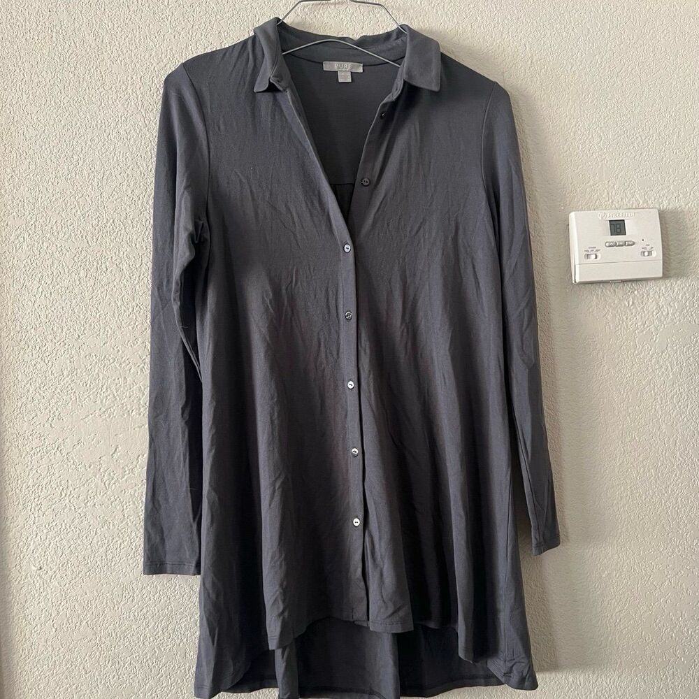PURE Collection Button Down shirt dress